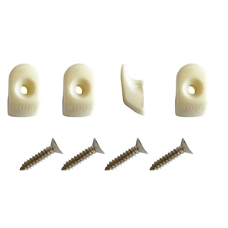 Blue Performance White Hooks, Screws - 4 Pieces PC980